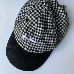 Aime Leon Dore Wool/Suede Houndstooth Script Hat